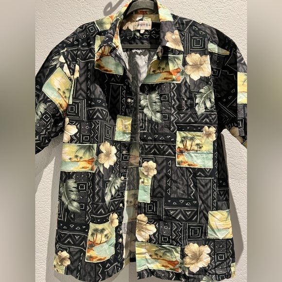 Men’s Campia Moda Hawaiian print button up shirt, size XL - Picture 1 of 4